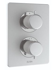 Rosa Dual Control Concealed Mixer - Satin chrome