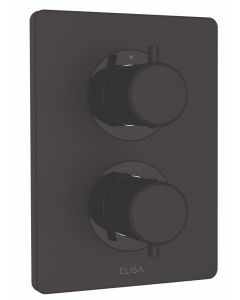 Rosa Dual Control Concealed Mixer - Matt Black 