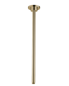 Round ceiling mounted 450mm easy-fit arm Brushed Brass