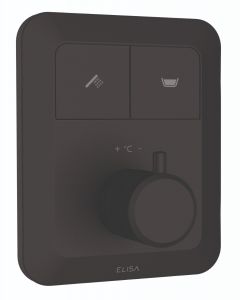 Emilie Push Button Concealed Mixer – Matt Black